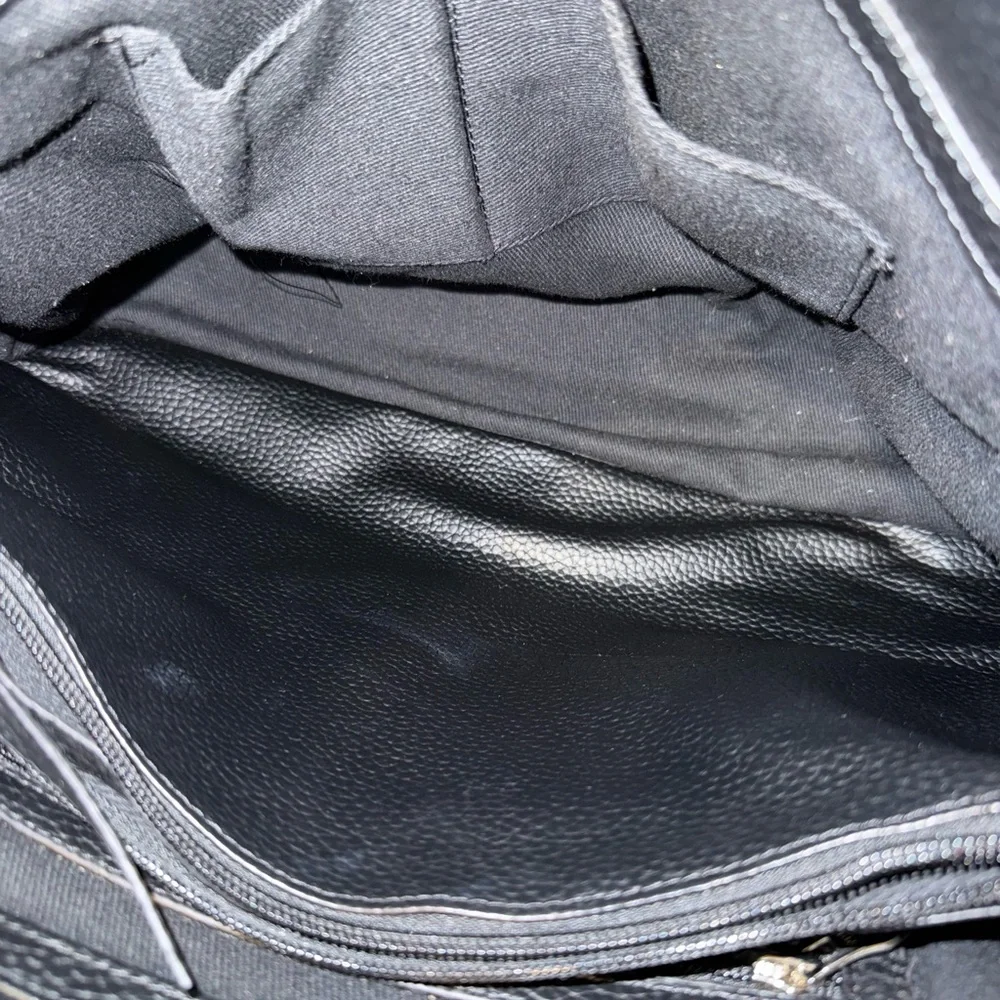 Vintage Hello Kitty Black Embossed Leather Tote - Picture 12 of 13